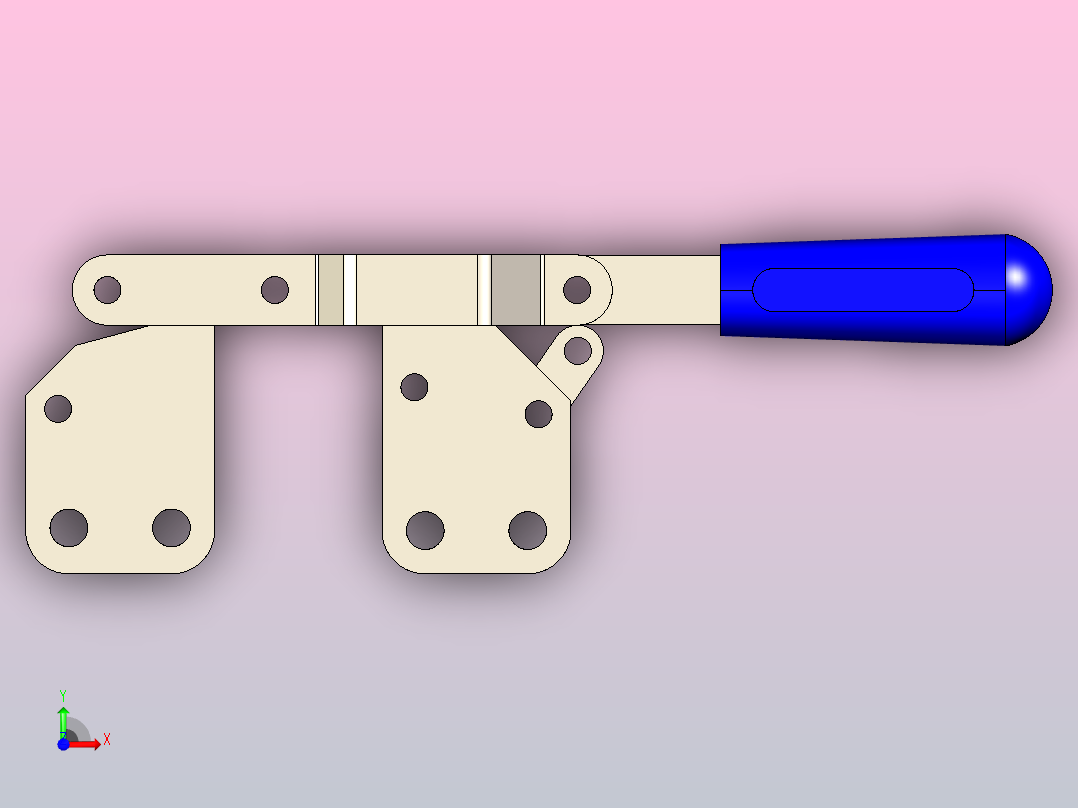 快速夹钳前视图