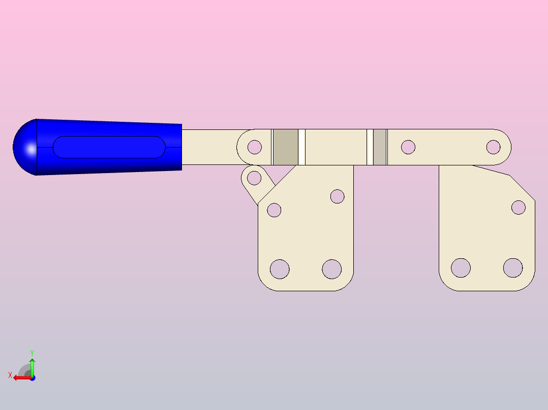 快速夹钳后视图