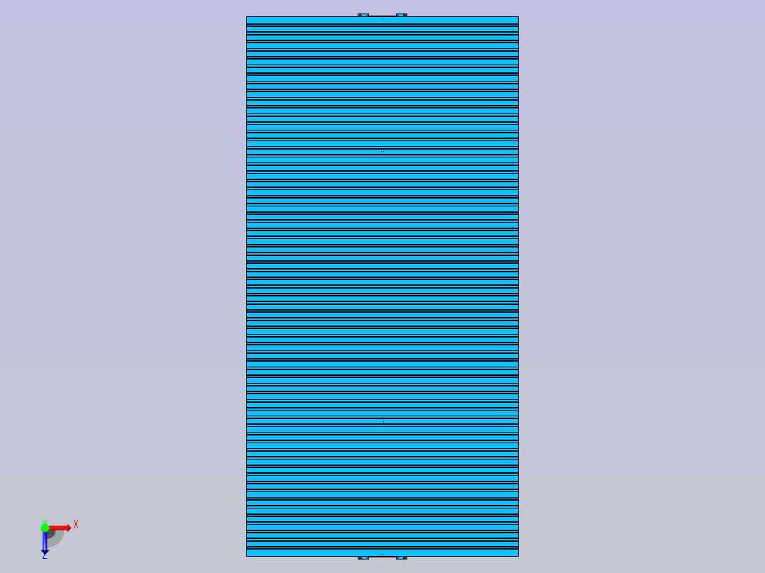双立柱机械加工棚俯视图