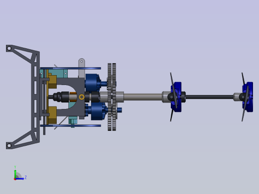 同轴双旋翼类直升机左视缩略图