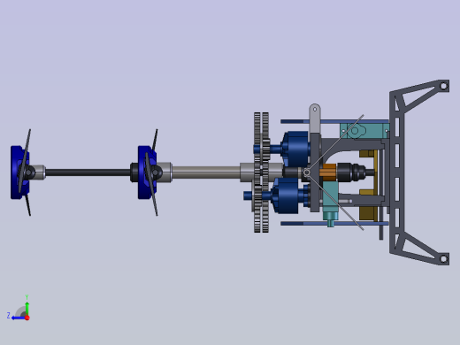 同轴双旋翼类直升机右视缩略图