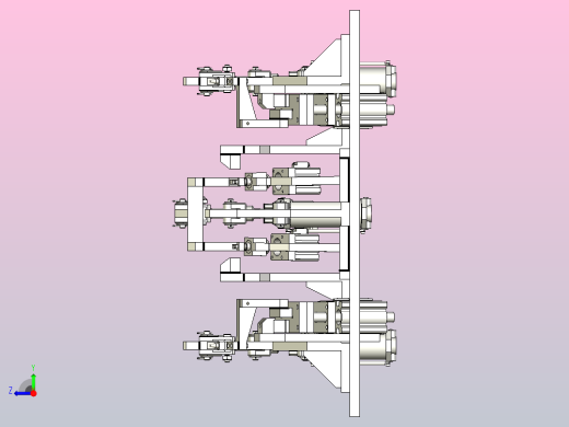 点焊工艺焊接夹具组件3D图右视缩略图