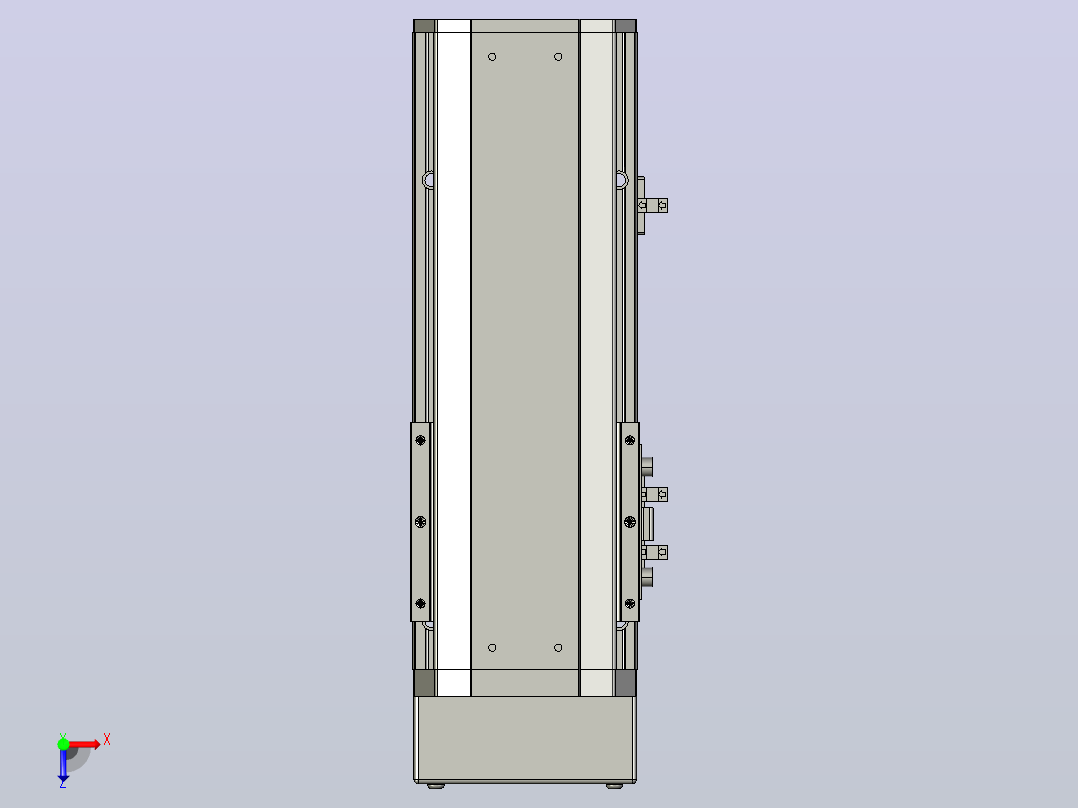 SYS12-100-BM-200W滚珠花健、支撑座、滚珠丝杠、交叉导轨、直线模组.STEP俯视图