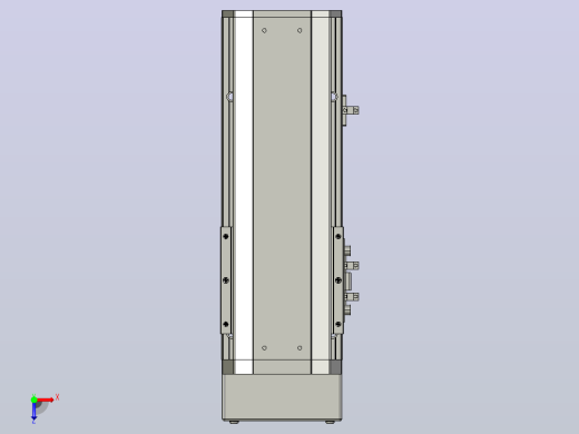 SYS12-100-BM-200W滚珠花健、支撑座、滚珠丝杠、交叉导轨、直线模组.STEP俯视缩略图