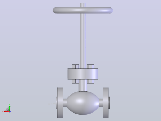 globe valve (asme b16.34) fl -150-2500阀后视缩略图