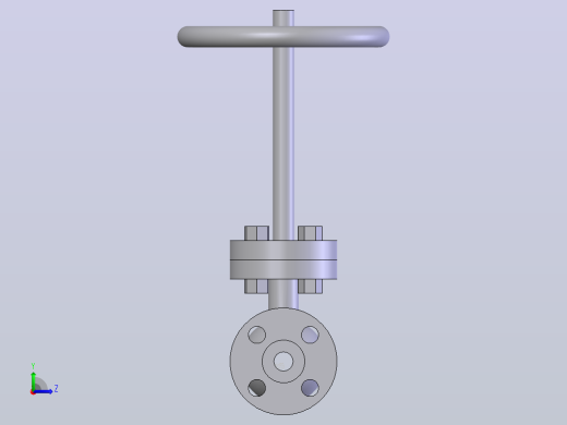 globe valve (asme b16.34) fl -150-2500阀左视缩略图