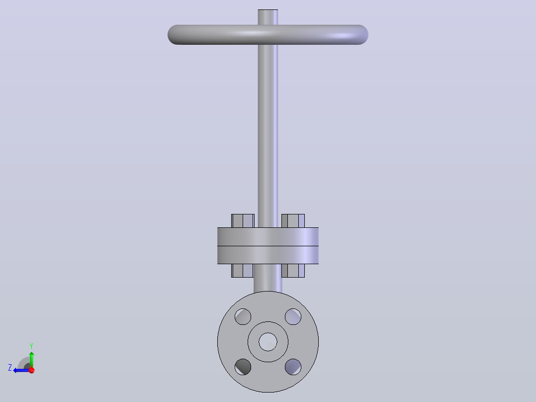 globe valve (asme b16.34) fl -150-2500阀右视图
