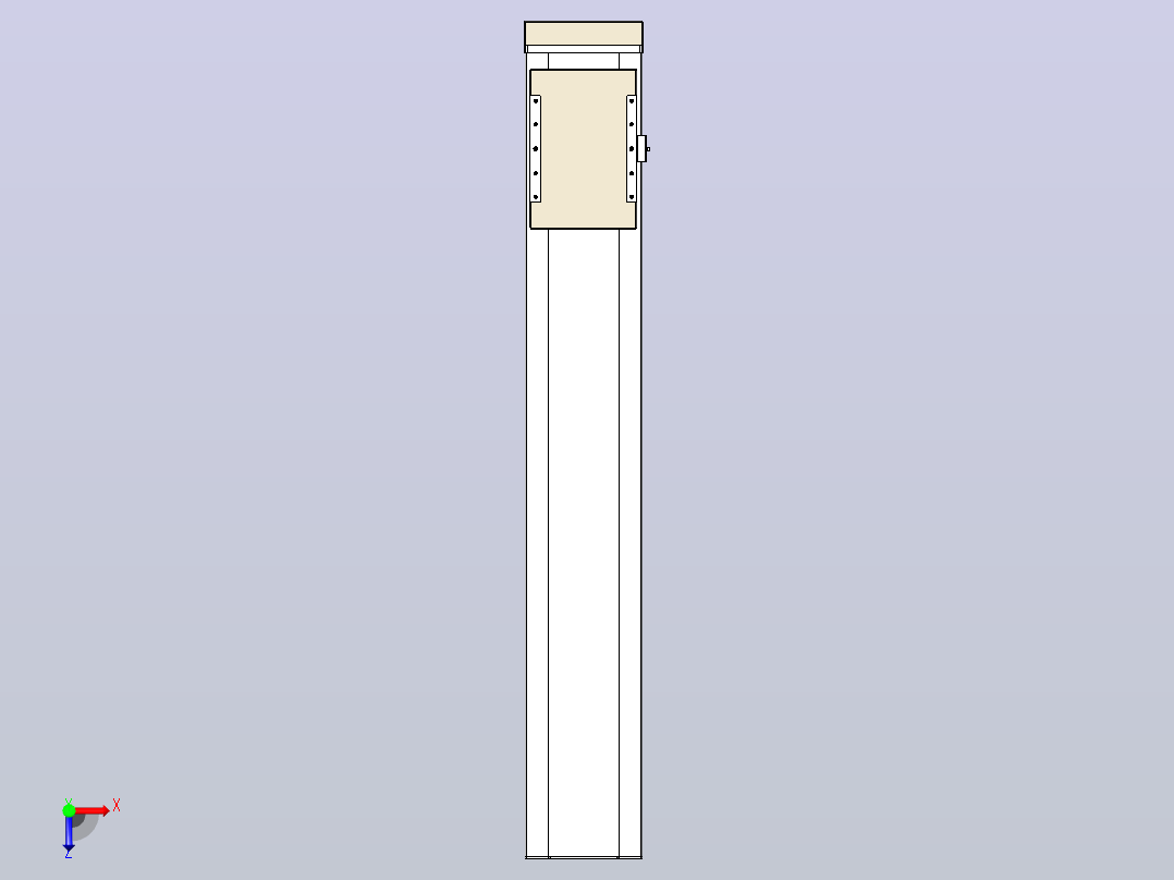 滚珠丝杠直线轴带导轨全封闭TPA-HCR-220D-3210C-L1150-MP-Y-P1K-N3俯视图