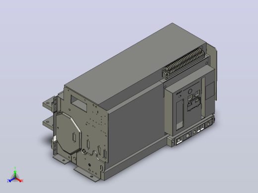 NA1-4000X-4000 4P抽屉万能式断路器三维模型202202