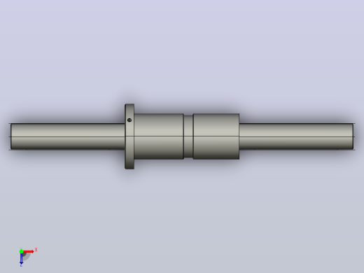 DKFZD4010-6滚珠丝杆3D模型俯视缩略图