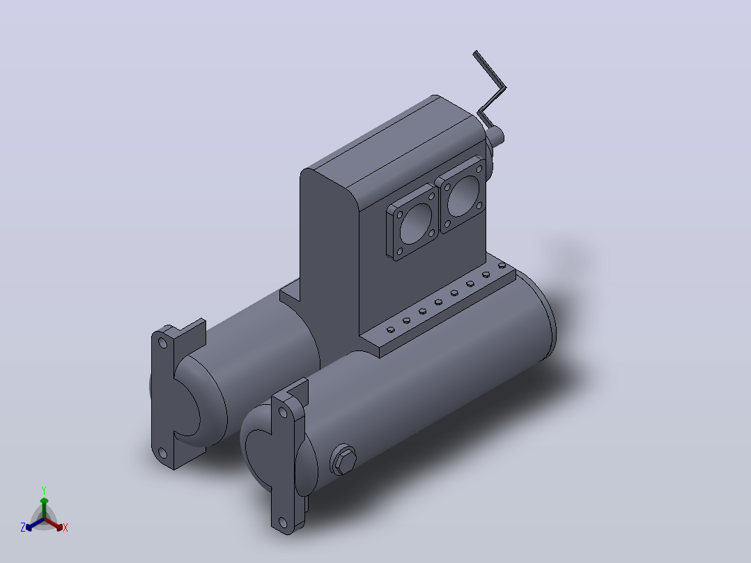 SPL系列双通网片式油滤器(SPL50-80)_SPL-65正等轴测图