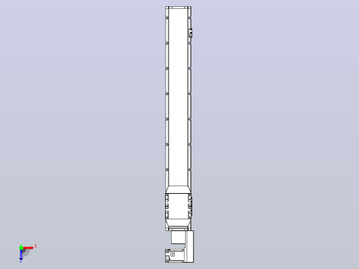机器人皮带驱动直线轴TPA-GCB-150-P80-L1000-QR-M75-N3俯视缩略图