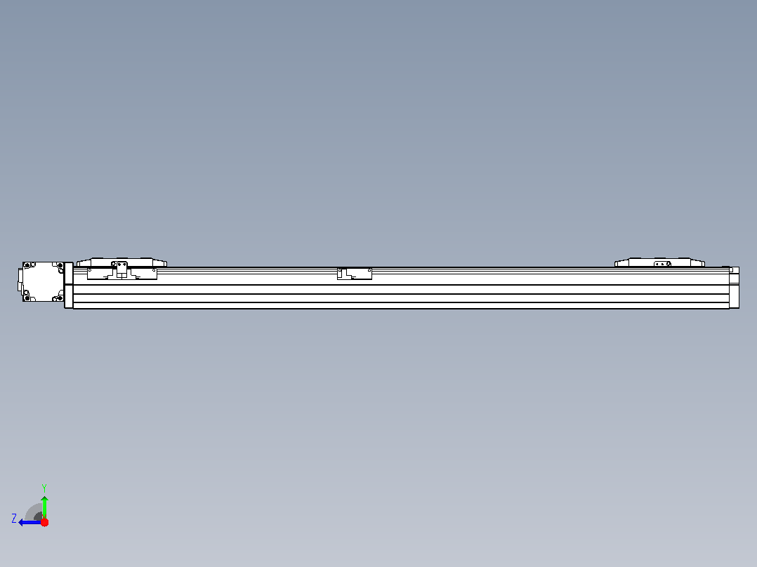 皮带直线轴双滑块型TPA-GCBS-80-P60-L325-DL-M20-N3右视图