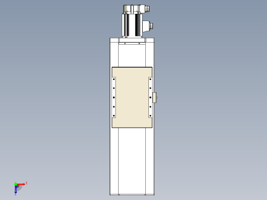 滚珠丝杠直线轴带导轨全封闭TPA-HCR-220D-3210C-L300-M-Y-P1K-N3俯视缩略图