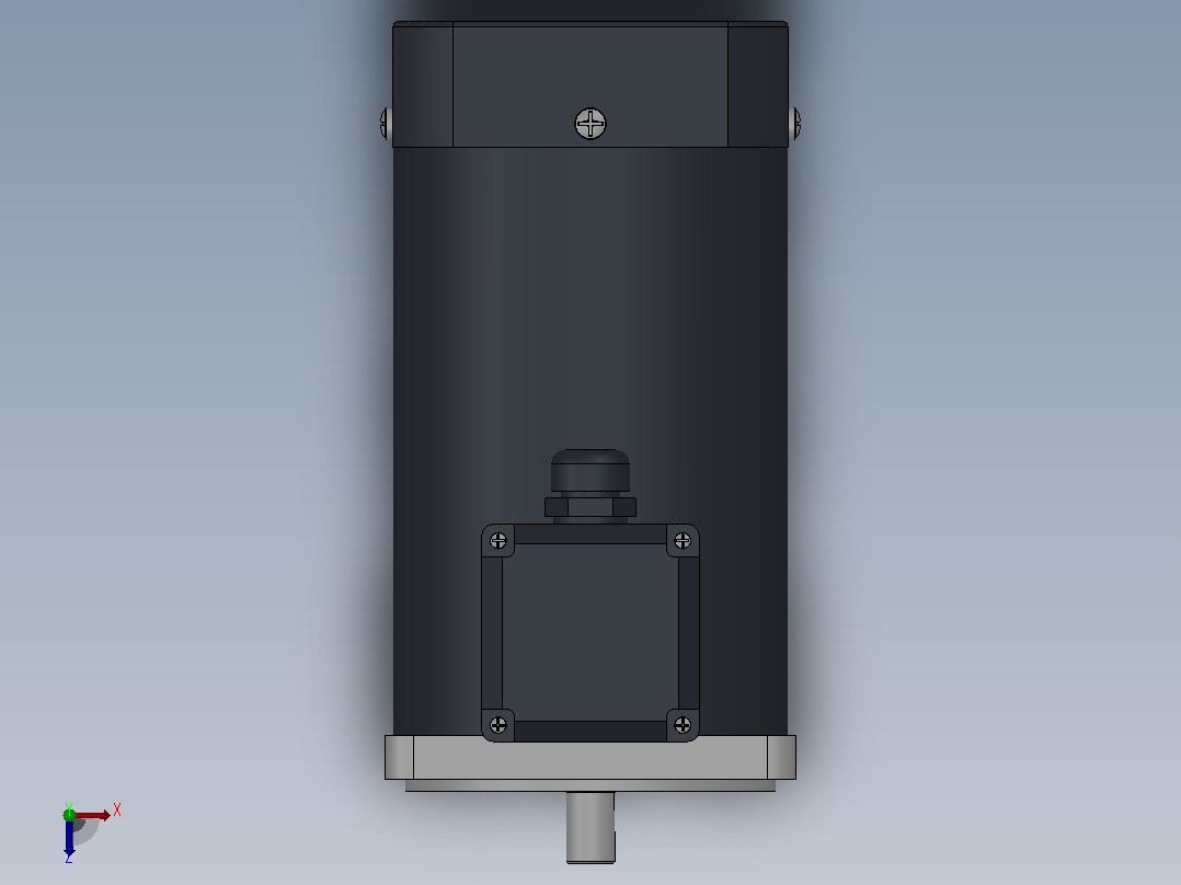 100AC(140W、160W、180W、200W、250W)微型交流（齿轴）基本型电机[100YB200WGV22H]俯视图