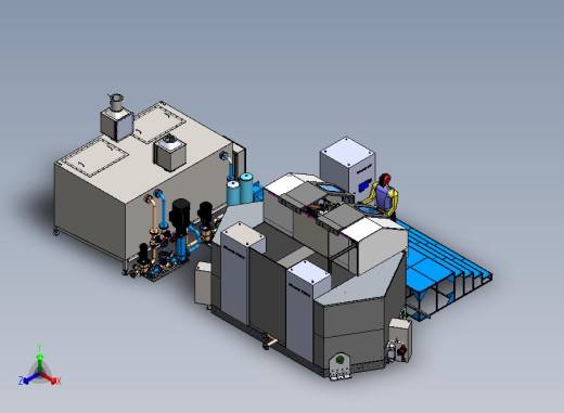 B10-电解加工机床、ECM精密机床正等轴测缩略图