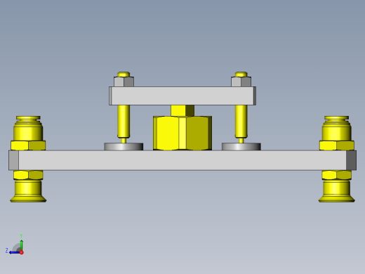 使用了浮动接头的定心机构右视缩略图