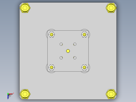使用了浮动接头的定心机构俯视缩略图
