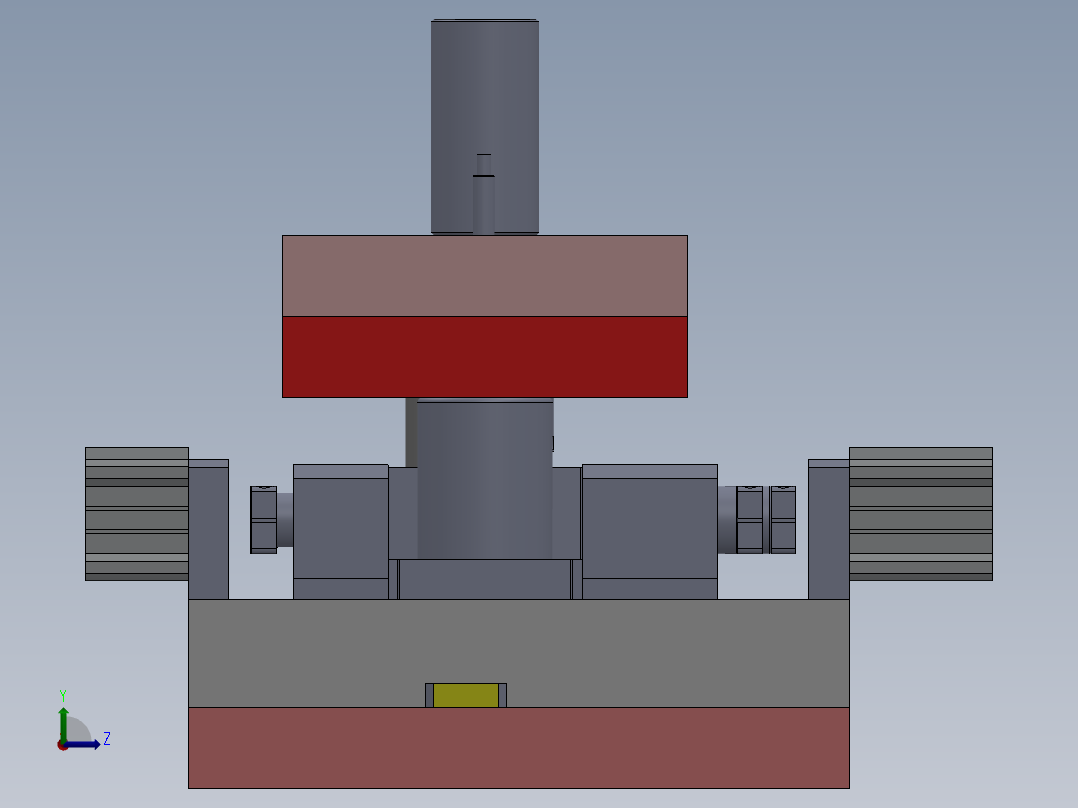 工装治具左视图