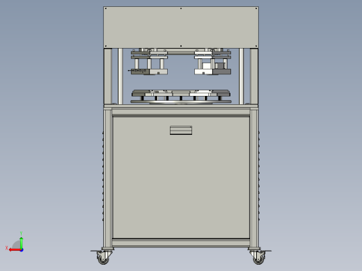 手机屏幕压支架机三工位全自动化step后视缩略图