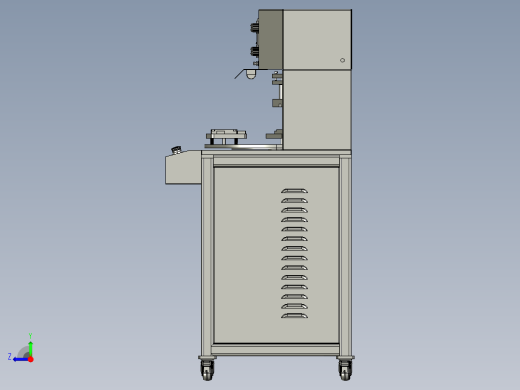 手机屏幕压支架机三工位全自动化step右视缩略图