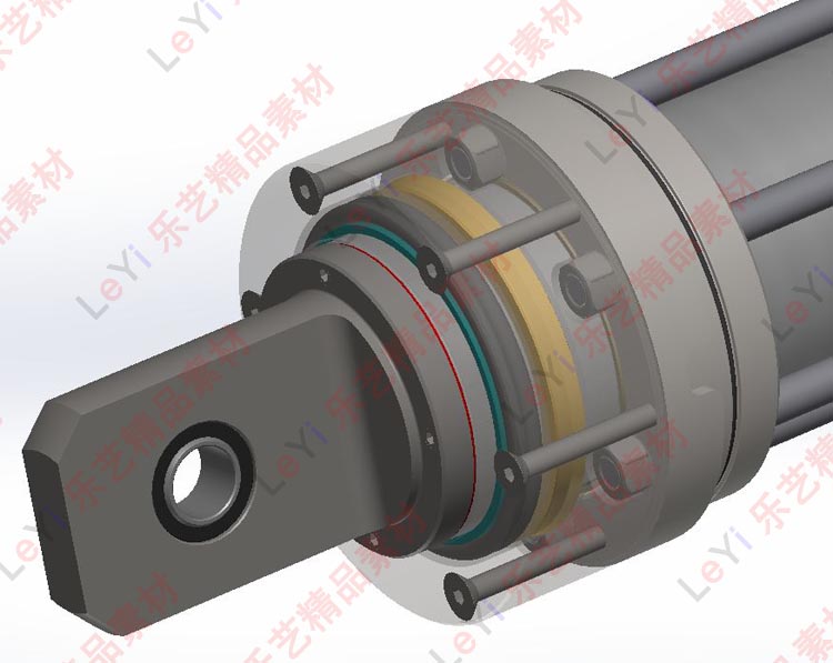 电动推杆三维模型机械设计图纸素材