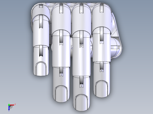 Manus仿生手掌手指模型3D图纸 Solidworks设计 附STEP俯视缩略图