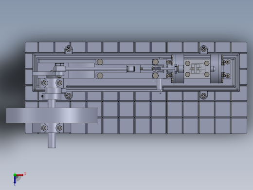 solidworks 发动机的微型工厂俯视缩略图