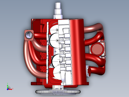 catia 发动机引擎前视缩略图