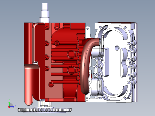 catia 发动机引擎左视缩略图