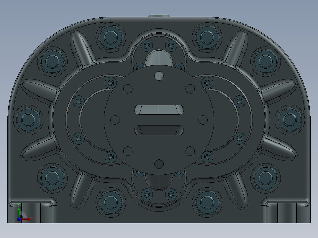 简单的齿轮泵3D图纸 UG设计