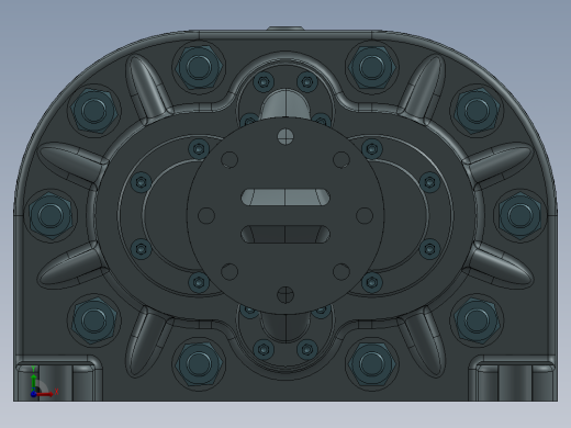 简单的齿轮泵3D图纸 UG设计