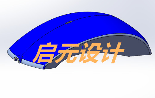 鼠标外壳模具3d图 注塑模具外壳设计缩略图