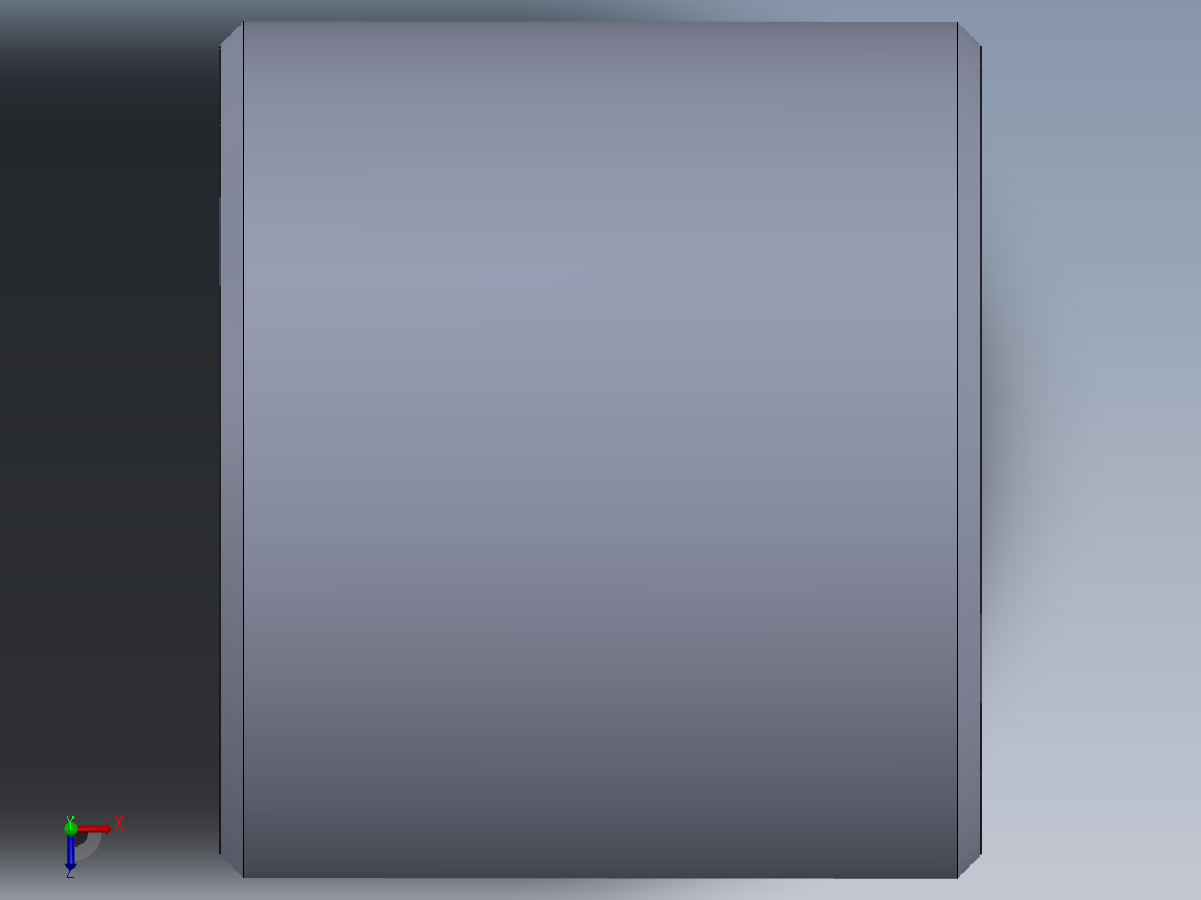 公制梯形螺母-TR16x4x36x32.SLDPRT俯视图