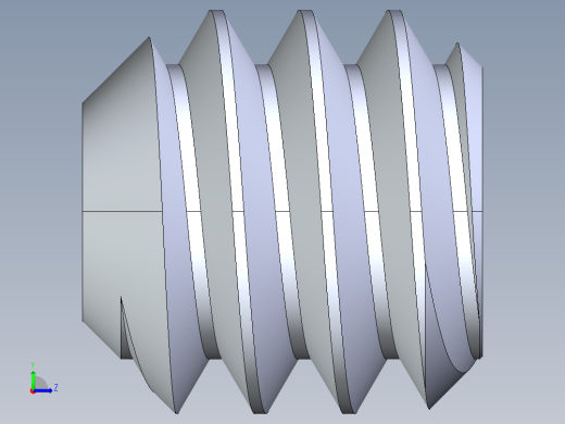 UNC 平头紧定螺钉-UNC SET SCREW 10-24 x0.187.STEP左视缩略图