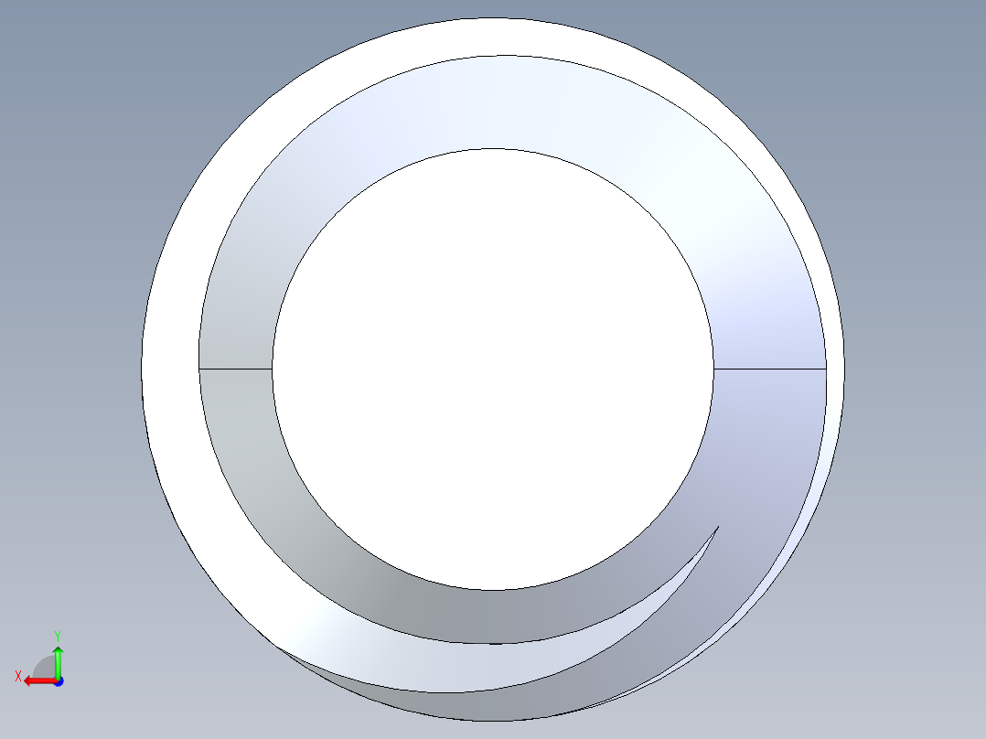 UNC 平头紧定螺钉-UNC SET SCREW 0.3125 x0.750.STEP后视图
