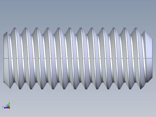 UNC 平头紧定螺钉-UNC SET SCREW 0.3125 x0.750.STEP右视缩略图