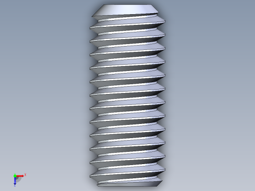 UNC 平头紧定螺钉-UNC SET SCREW 0.3125 x0.750.STEP俯视缩略图