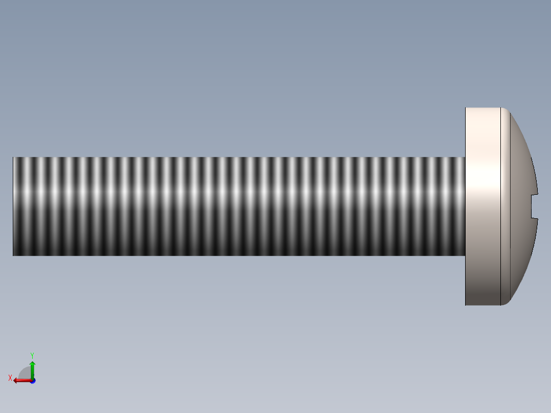 螺丝 M3.5 十字盘头-M3.5 x 16 Screw head.SLDPRT后视图