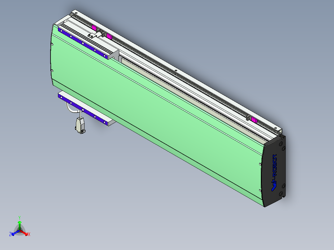 威洛博VL系列直线电机模组-VL22H3-S600主视图