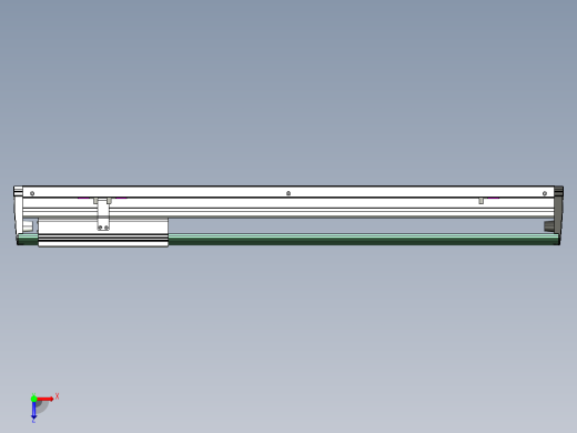 威洛博VL系列直线电机模组-VL22H3-S600俯视缩略图