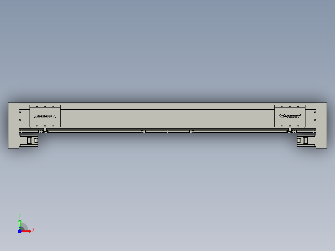 威洛博双电机滑台-VC14D2-S500-BLR-P40-C6前视图