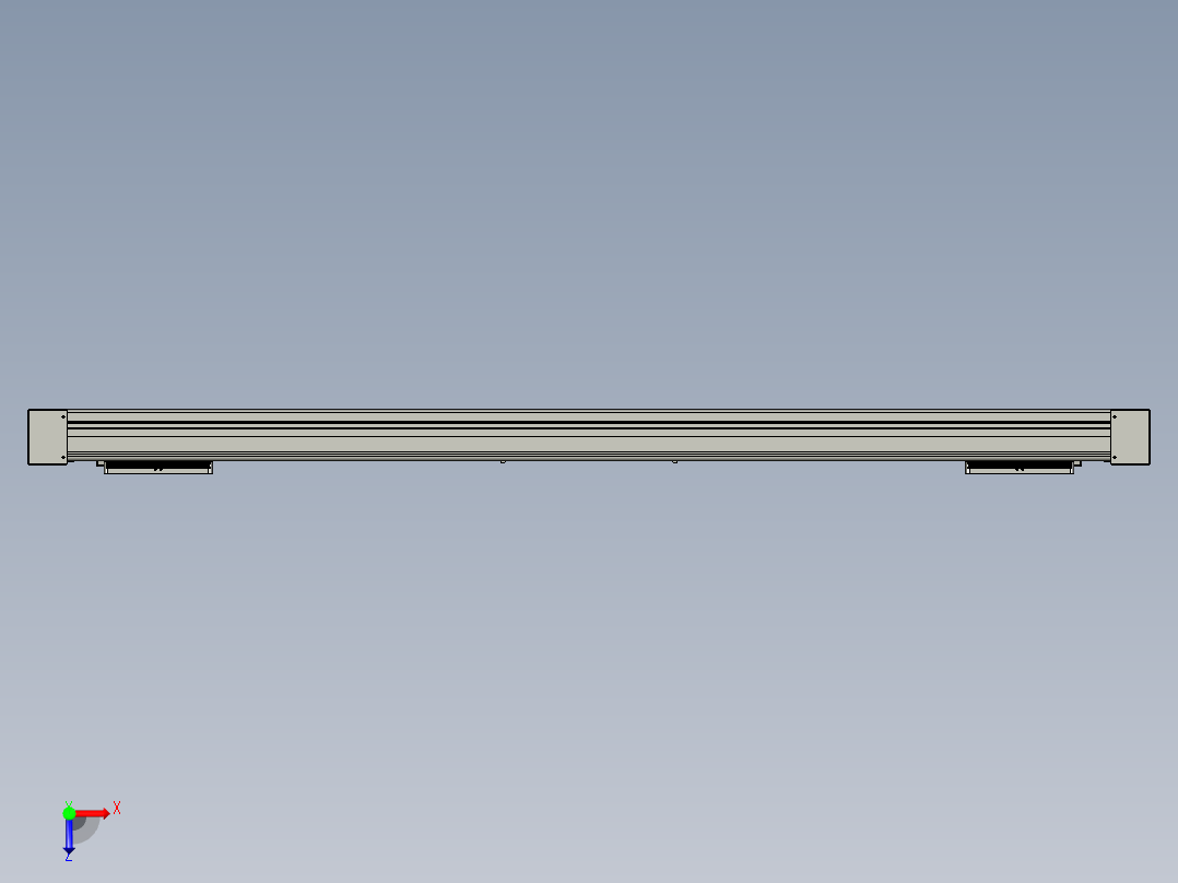 威洛博双电机滑台-VC14D2-S500-BLR-P40-C6俯视图