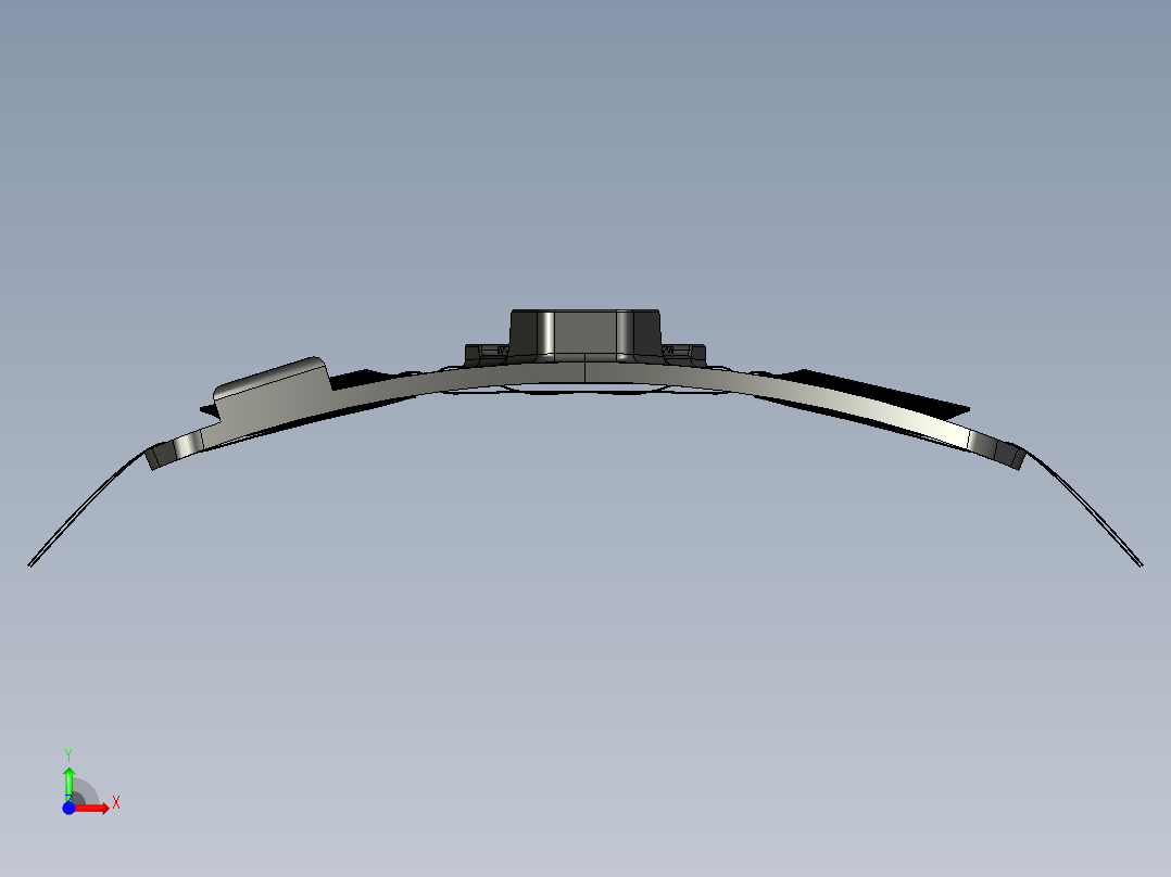 适用于 HK USP 皮套的腿部面板前视图