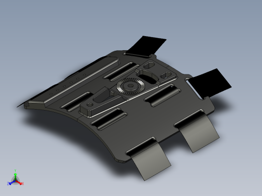 适用于 HK USP 皮套的腿部面板正等轴测缩略图
