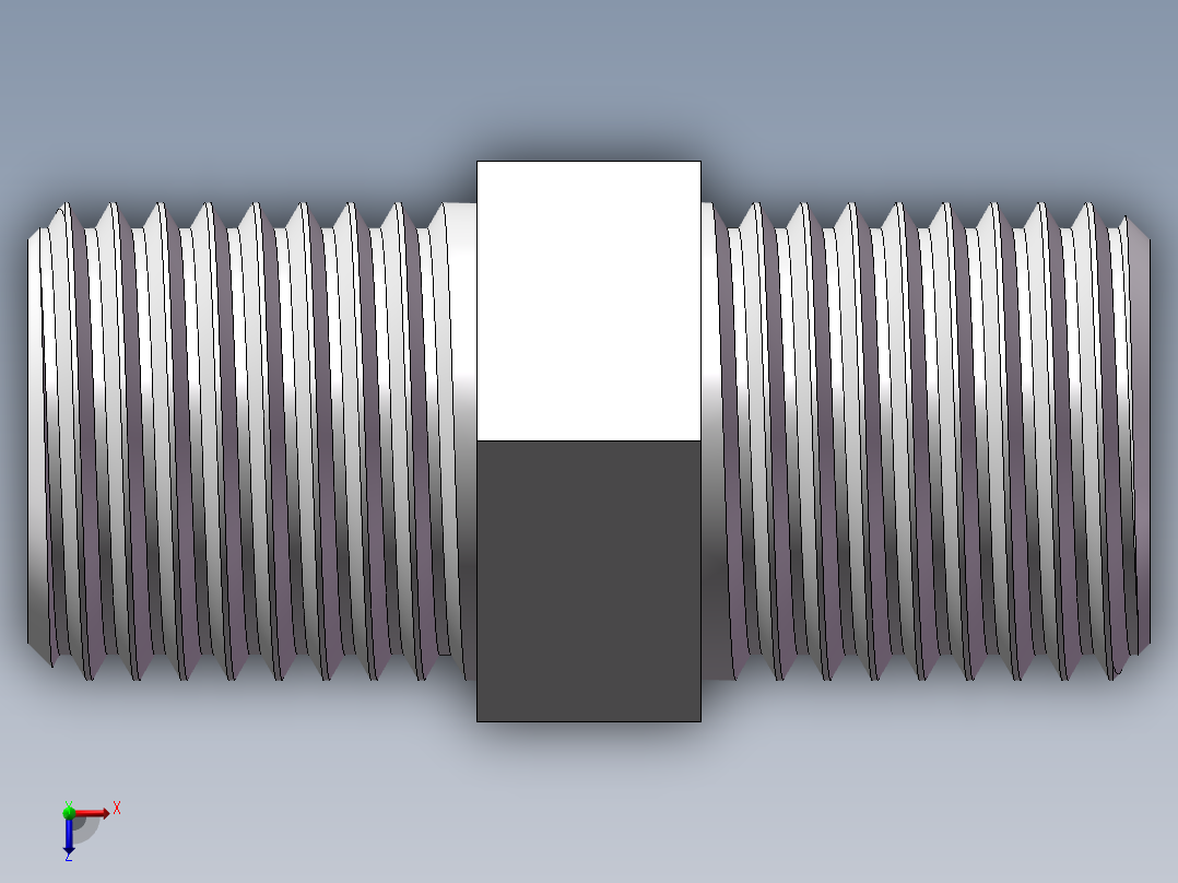 对丝-六角等径 DN8俯视图