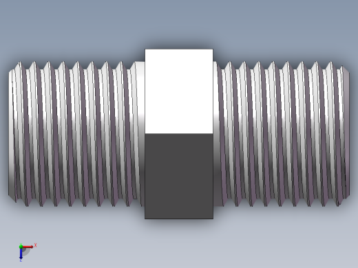 对丝-六角等径 DN8俯视缩略图