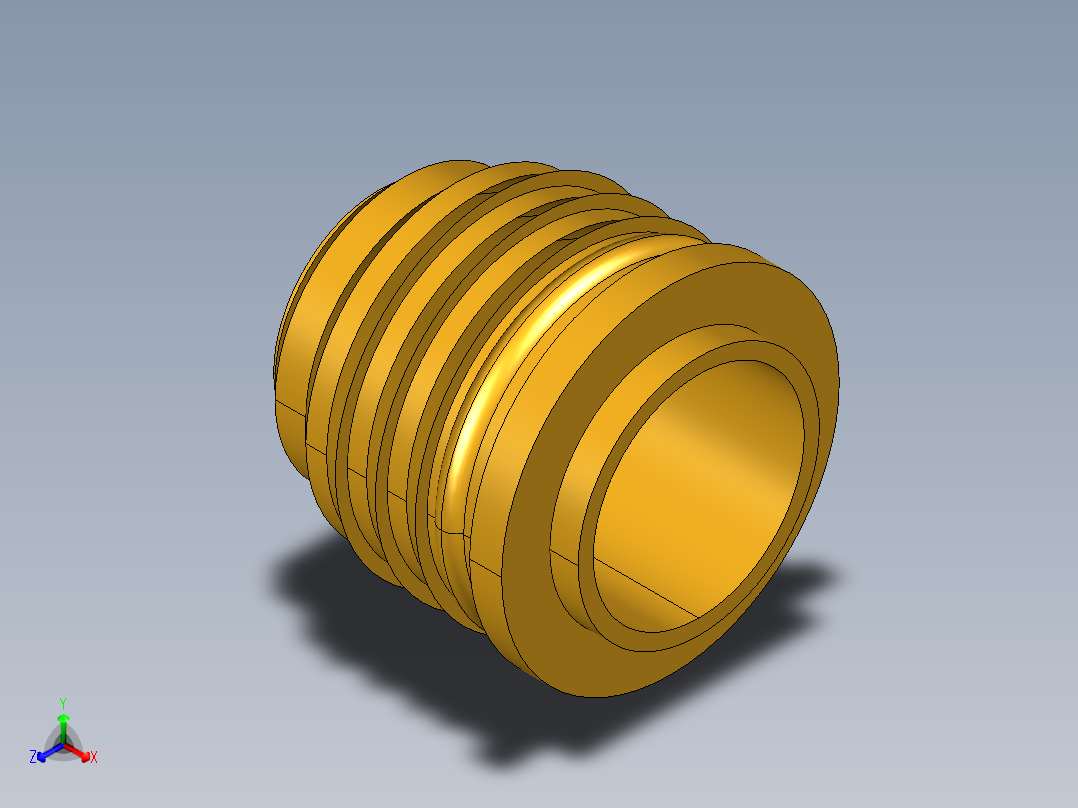 封装的插装运输工具用导管接头正等轴测图