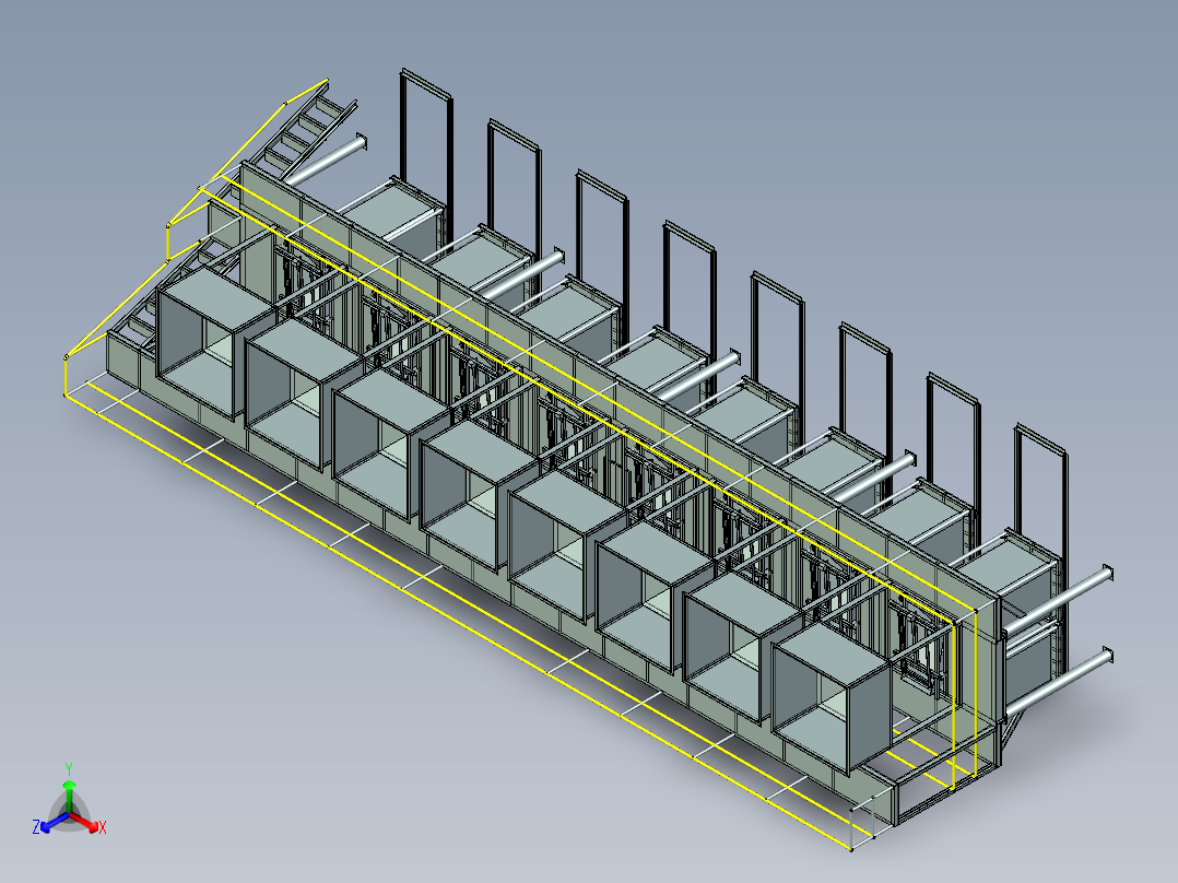 喂料装置正等轴测图