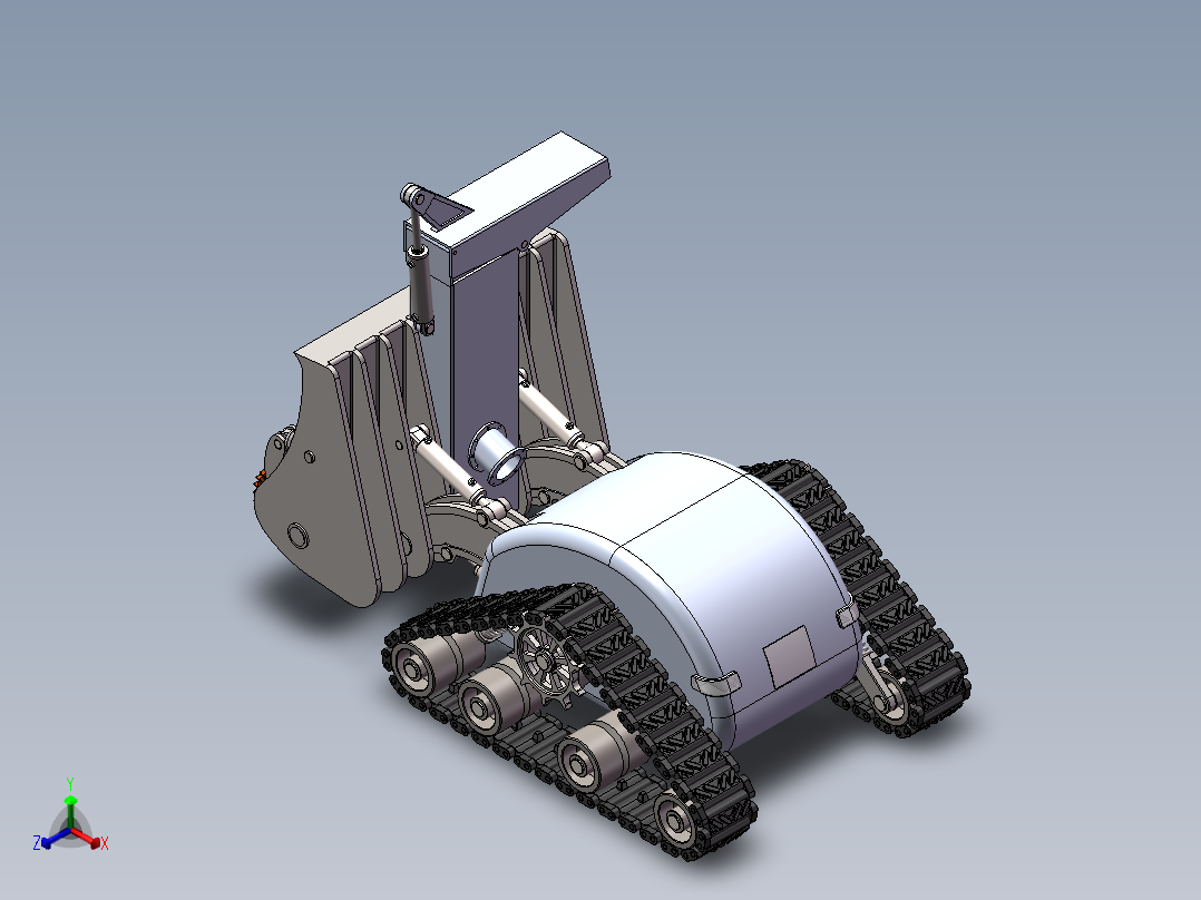 道路除冰机 (2)正等轴测图